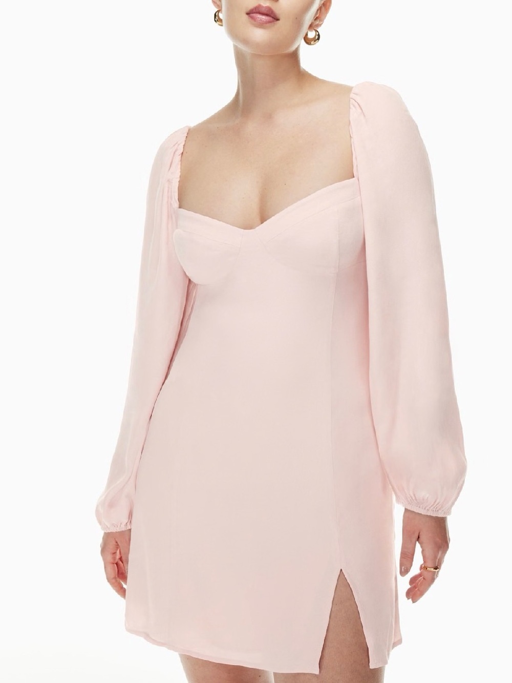 Aritzia Wilfred  Novella Dress in Poetic Pink 4